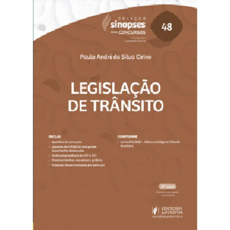SINOPSES PARA CONCURSOS - LEGISLAÇÃO DE TRÂNSITO - 2021 - VOL. 48