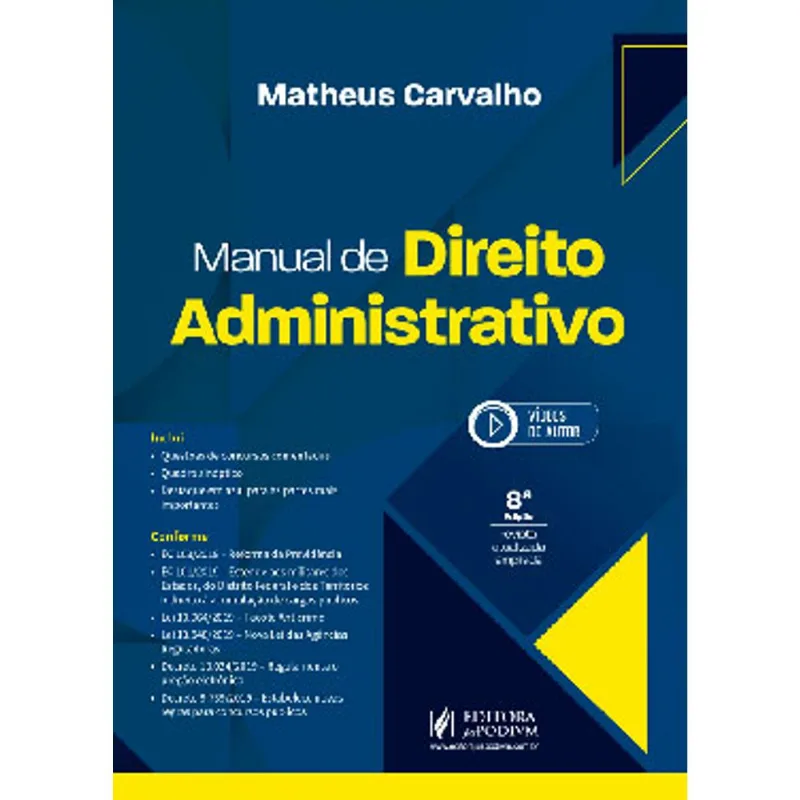 MANUAL DE DIREITO ADMINISTRATIVO - 2021