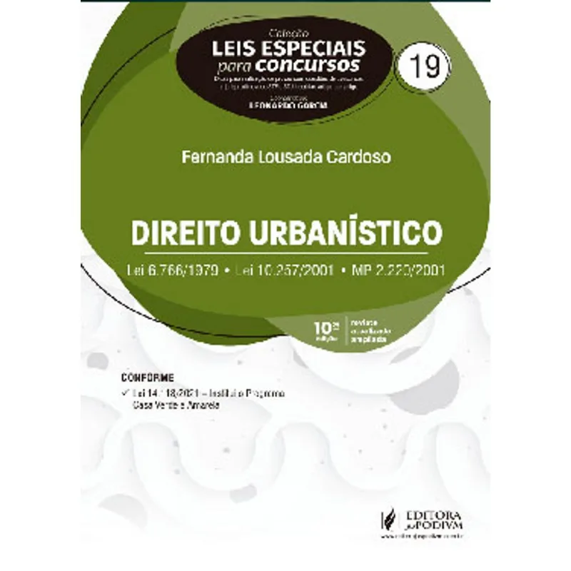 LEIS ESPECIAIS PARA CONCURSOS - DIREITO URBANÍSTICO - 2021 - VOL. 19