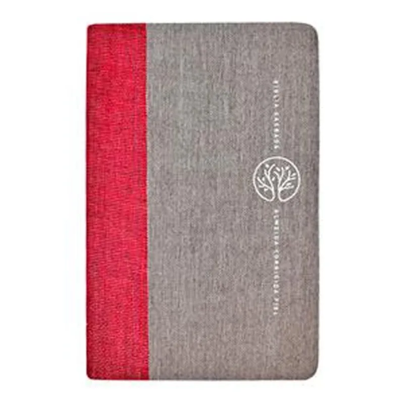 Livro Bíblia Sagrada Acf, Tecido, Vermelho E Cinza, Leitura Perfeita (mp ) Thomas Nelson Brasil