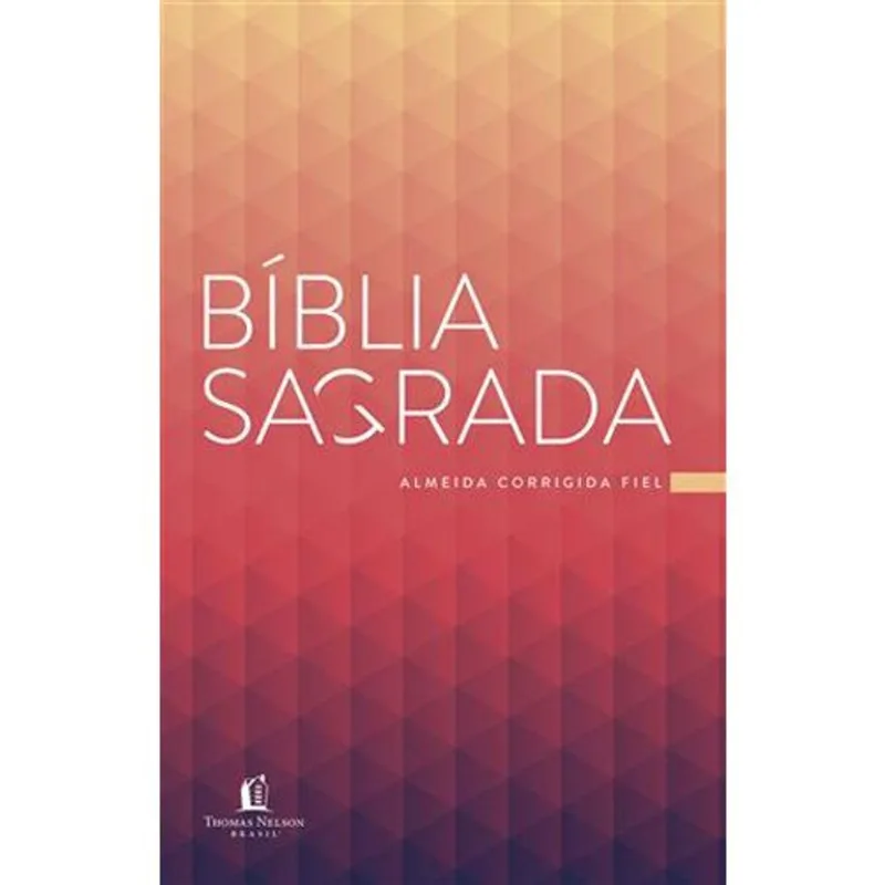 Livro Bíblia Acf Prisma Coral, Brochura, Econômica Thomas Nelson Brasil (MP)
