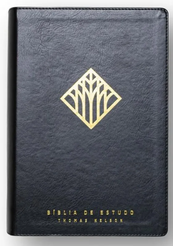 Biblia De Estudo Thomas Nelson NVI Letra Normal Capa Couro Preto - LC - Livros