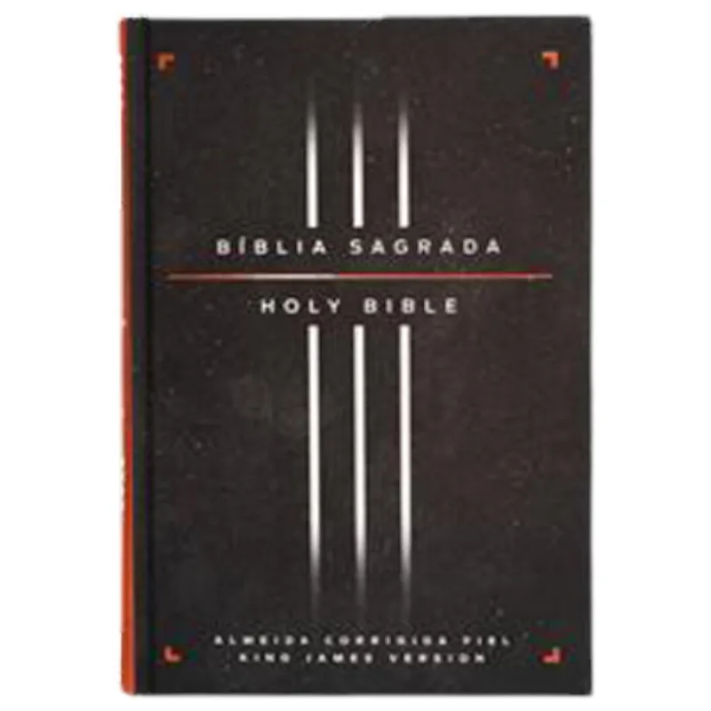 Livro Bíblia Bilíngue, Português/inglês, Acf/kjv, Capa Dura, Leitura Per Feita Thomas Nelson Brasil (MP)