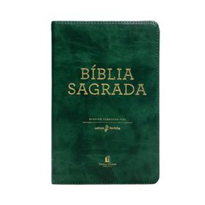 Livro Bíblia Sagrada Courosoft Verde, Leitura Perfeita: Almeida Corrigid A Fiel Thomas Nelson Brasil (MP)