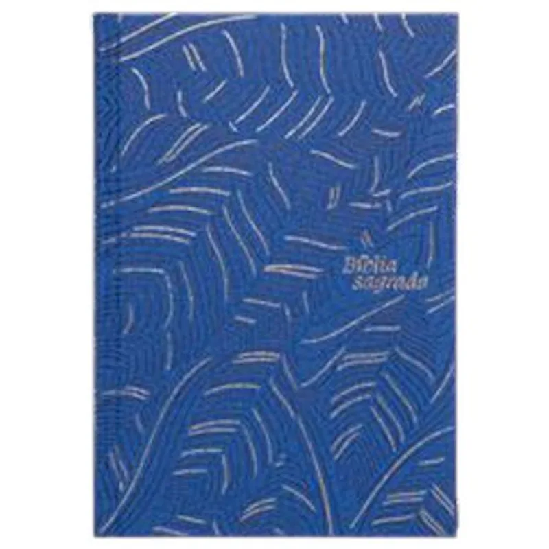 Livro Bíblia Slim Nvi, Letra Grande, Couro-soft Azul Sobre Capa Dura, Ab Strata Thomas Nelson Brasil (MP)