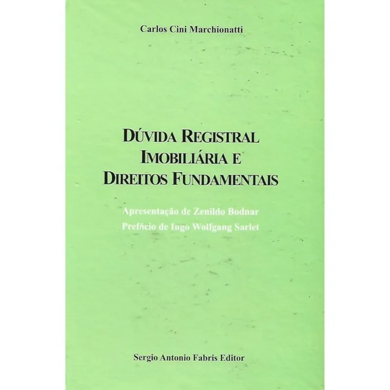 DÚVIDA REGISTRAL IMOBILIÁRIA E DIREITOS FUNDAMENTAIS - 2025