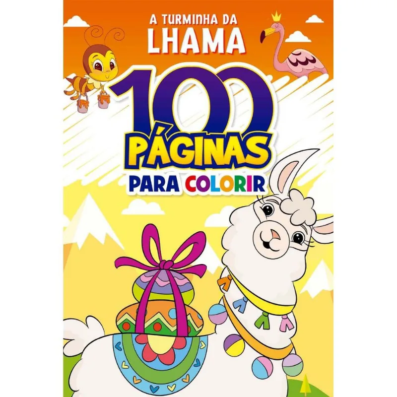 Livro para Colorir - A Turminha da Lhama - 100 Páginas - Catavento