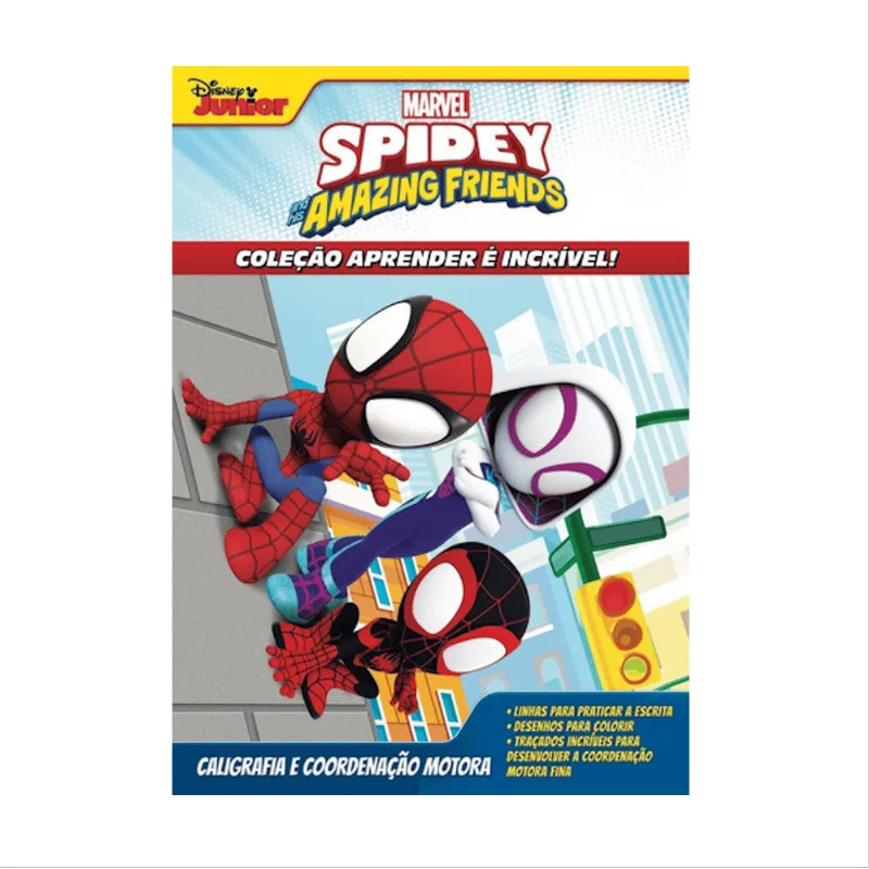 Aprender Incrível Marvel Aranha Spidey E Amigos - Caligrafia E Coordenação Motora
