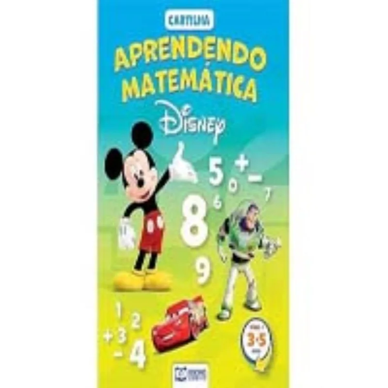 Disney Cartilha Aprendendo A Matematica 3 A 5 Anos