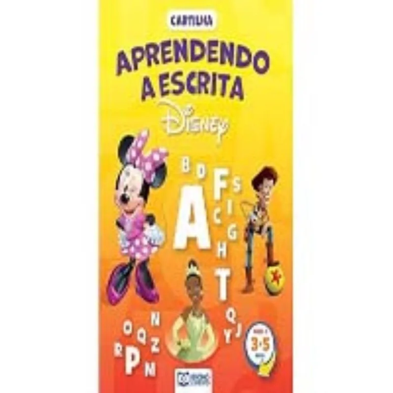 Disney Cartilha Aprendendo A Escrita 3 A 5 Anos