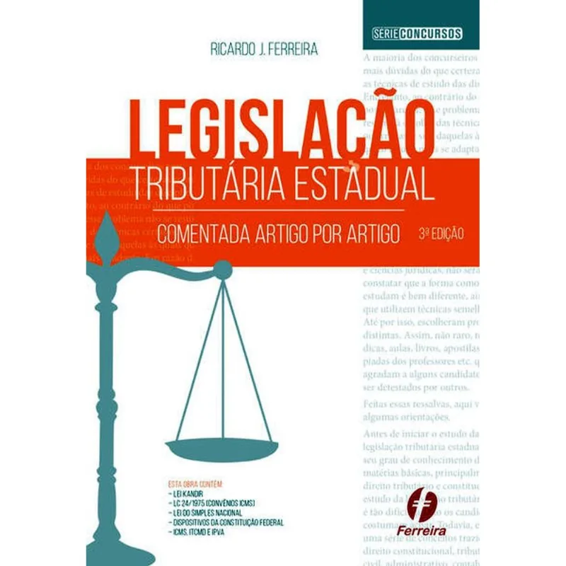 LEGISLAÇÃO TRIBUTÁRIA ESTADUAL