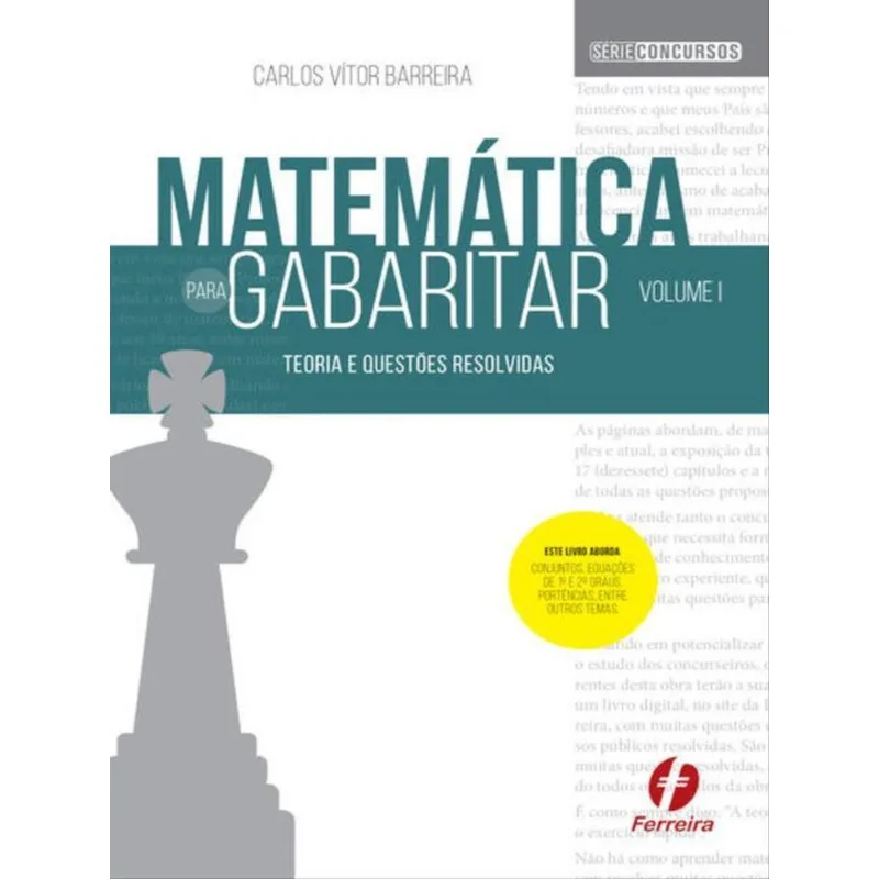 MATEMÁTICA PARA GABARITAR - VOL. 1