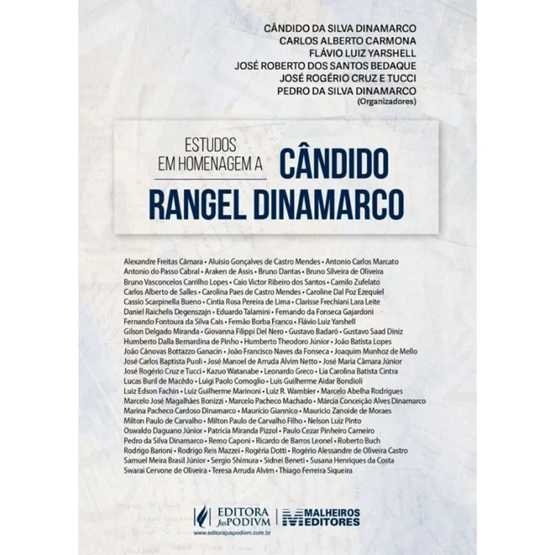 ESTUDOS EM HOMENAGEM A CÂNDIDO RANGEL DINAMARCO - 2022
