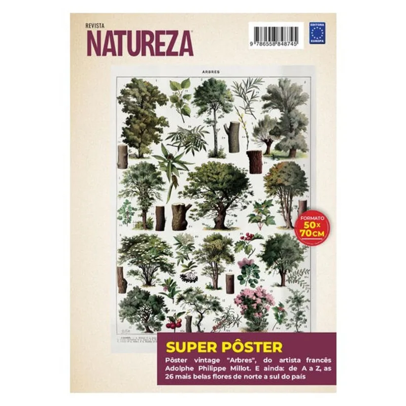 ADOLPHE PHILIPPE MILLOT: ARBRES 1 - SUPERPÔSTER NATUREZA