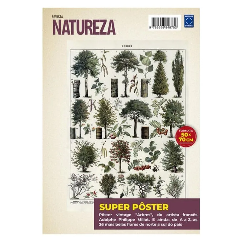 ADOLPHE PHILIPPE MILLOT: ARBRES 2 - SUPERPÔSTER NATUREZA