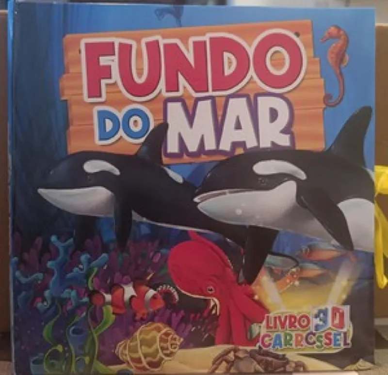 Livro 3d carrossel - fundo do mar - PE DA LETRA