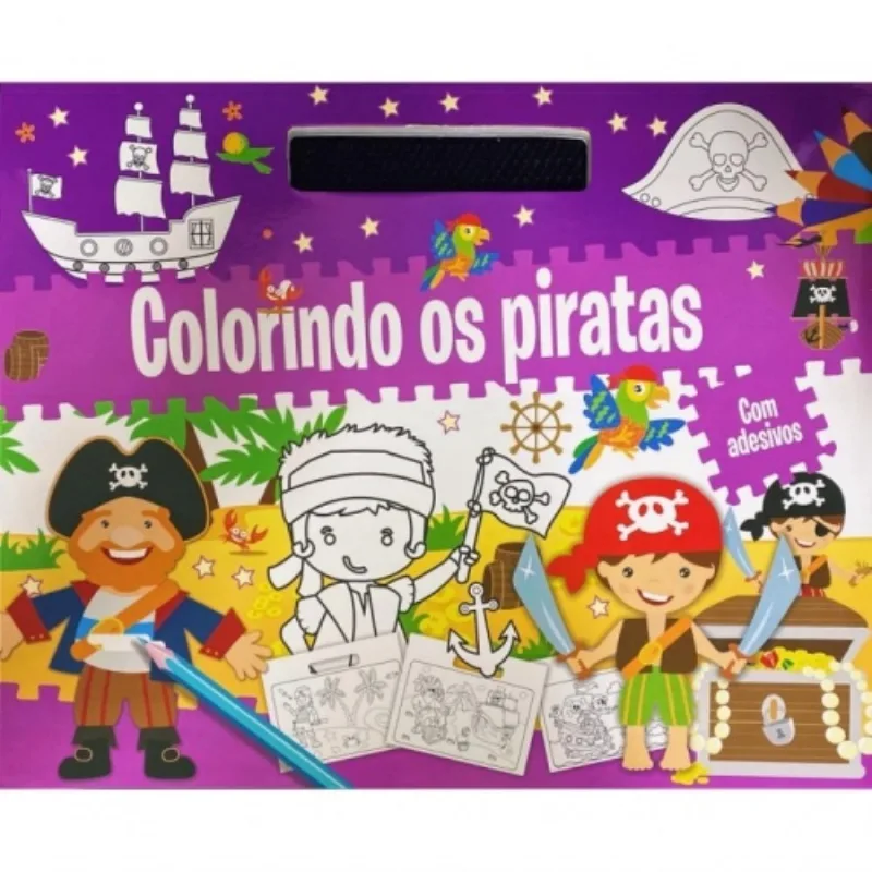 Colorindo - Os Piratas Com Adesivos