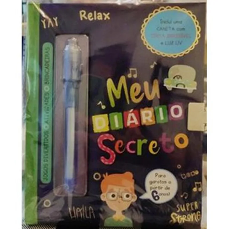 Livro Meu Diário Secreto Azul Pé Da Letra (MP)