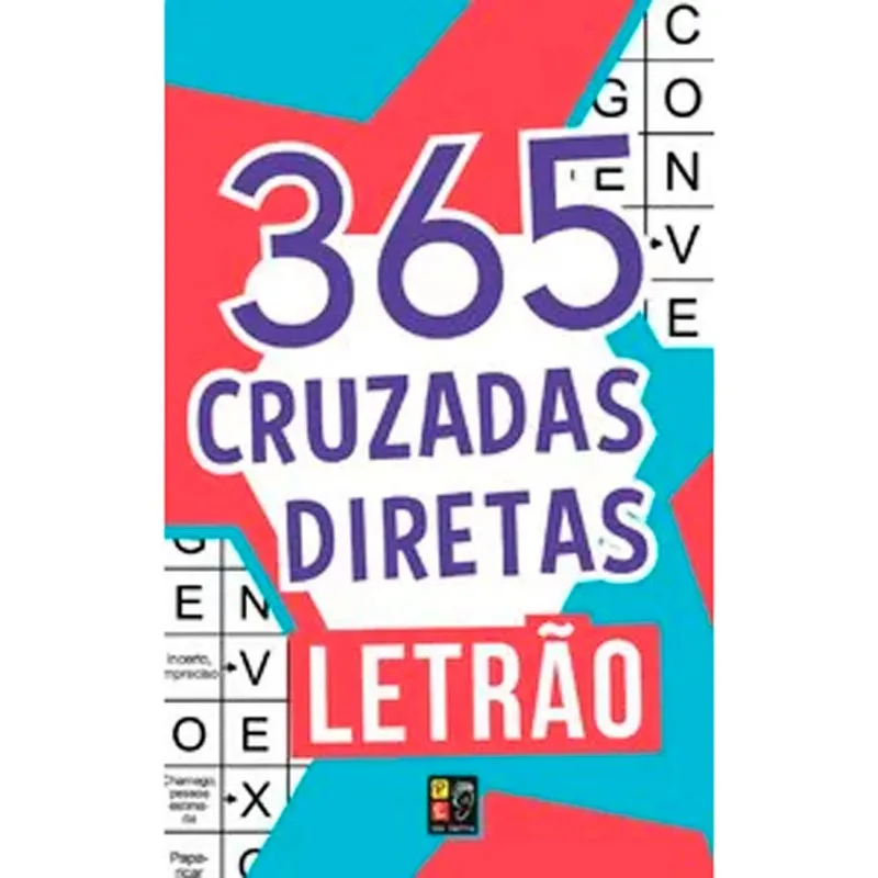 Livro 365 Letrão Cruzadas Diretas Azul Editora Pé Da Letra (MP)