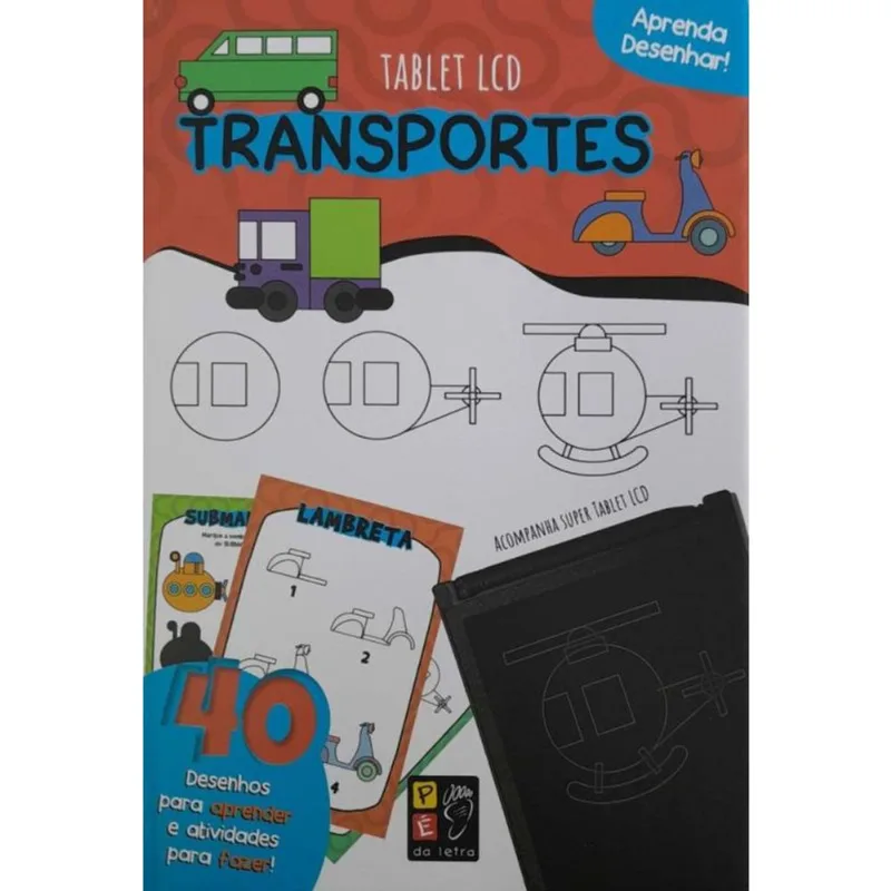 Aprenda Desenhar! Transportes (Acompanha Tablet Lcd)