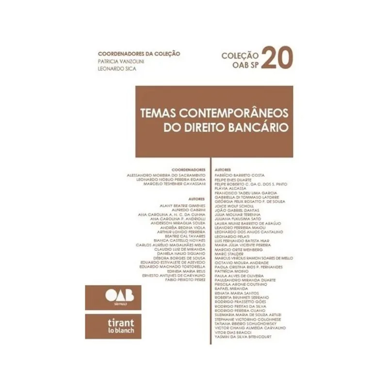 TEMAS CONTEMPORÂNEOS DO DIREITO BANCÁRIO - 2024 - VOL. 20