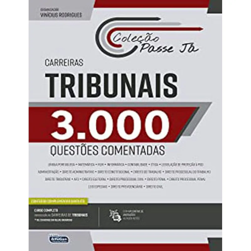 PASSE JÁ - 3000 QUESTÕES COMENTADAS - CARREIRAS TRIBUNAIS 2021