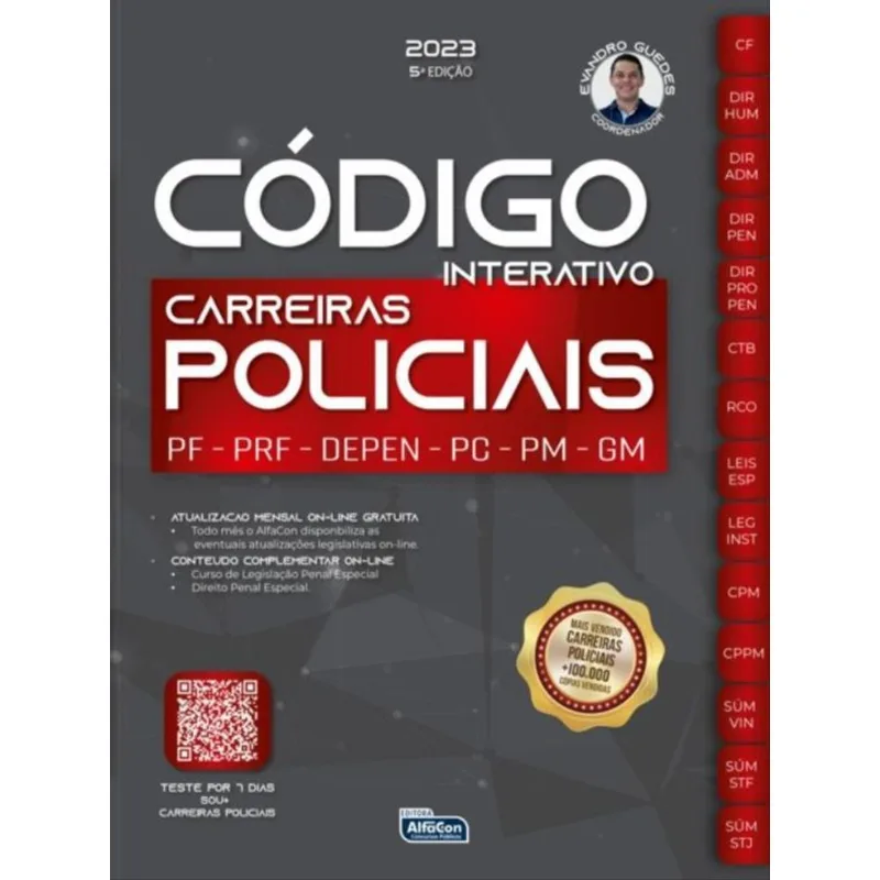 CÓDIGO INTERATIVO ALFACON 2023 - CARREIRAS POLICIAIS