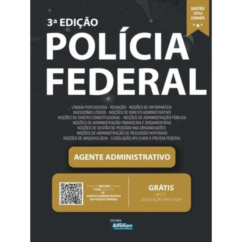 APOSTILA PF - AGENTE ADMINISTRATIVO DA POLÍCIA FEDERAL