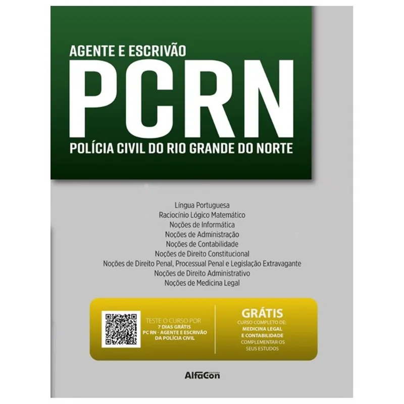 PCRN - AGENTE E ESCRIVÃO DA POLÍCIA CIVIL DO ESTADO DO RIO GRANDE DO NORTE