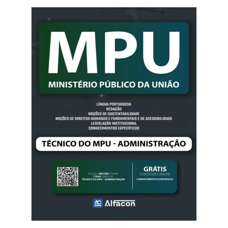 MPU - MINISTÉRIO PÚBLICO DA UNIÃO - TÉCNICO - ADMINISTRAÇÃO
