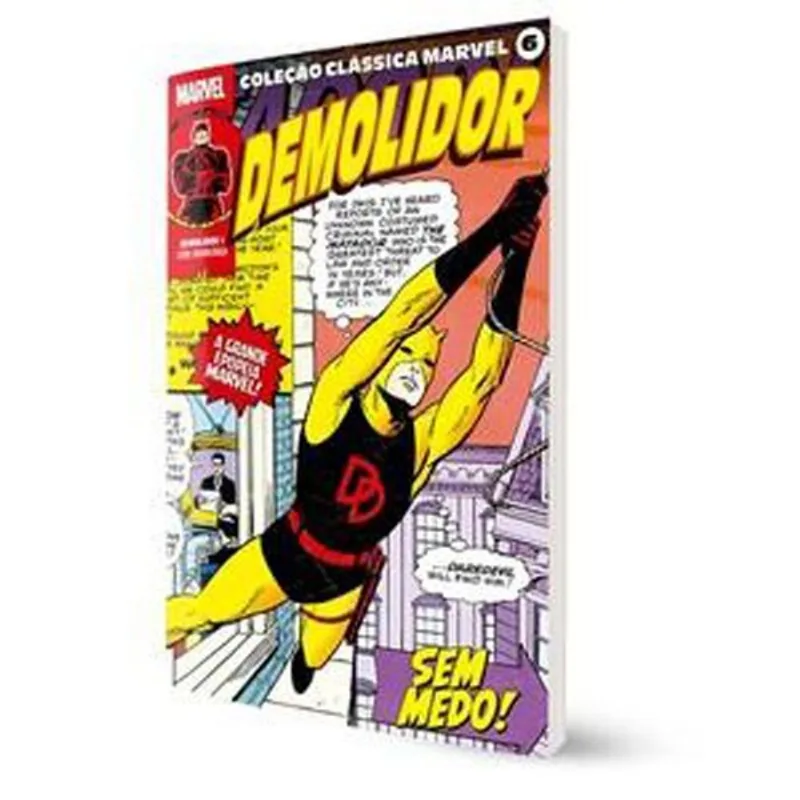 Livro Coleção Clássica Marvel Vol. 6 Demolidor Vol. 1 Panini Bo Oks (MP)