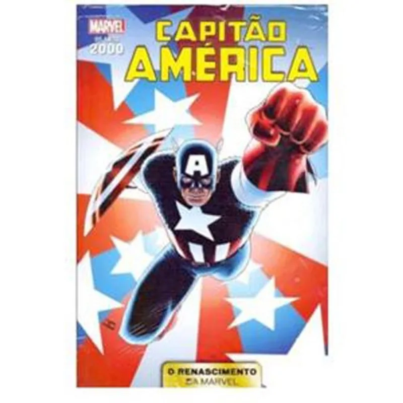 Livro Marvel Os Anos 2000 O Renascimento Da Marvel Vol04 Capitão América Panini Books (MP)