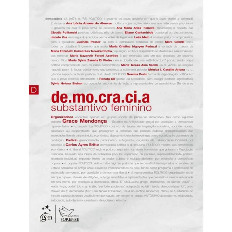 DEMOCRACIA - SUBSTANTIVO FEMININO - 1ª EDIÇÃO 2021