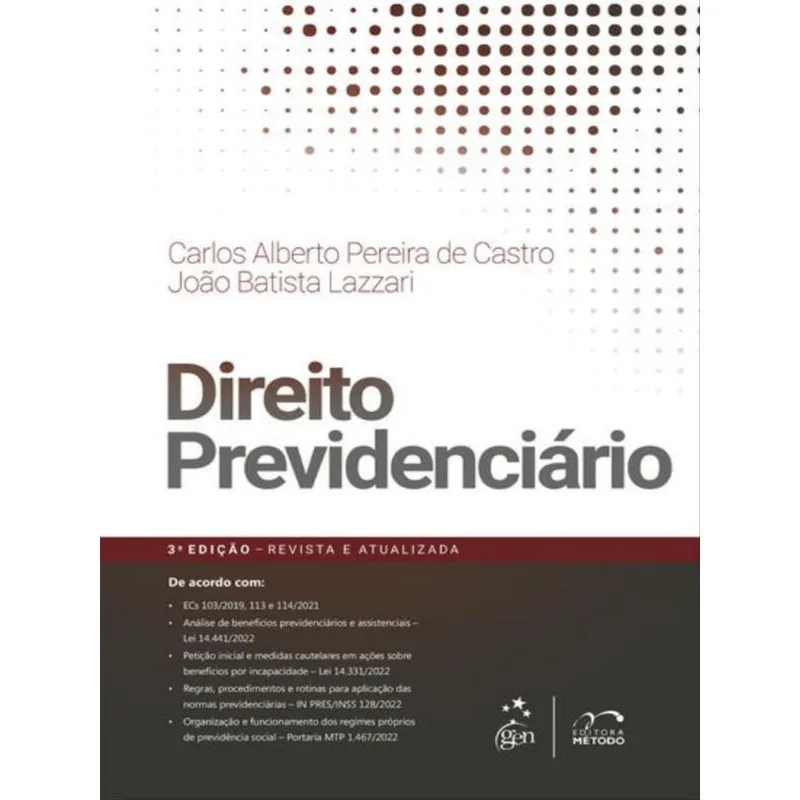 DIREITO PREVIDENCIÁRIO - 3ª EDIÇÃO 2023