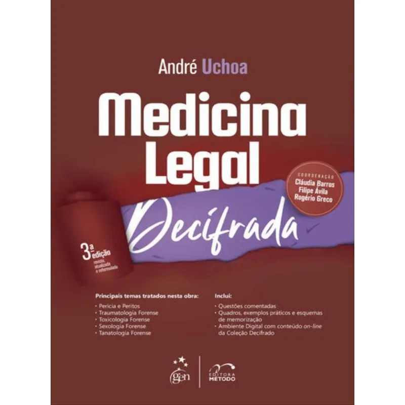 COLEÇÃO DECIFRADO - MEDICINA LEGAL DECIFRADA - 3ª EDIÇÃO 2023