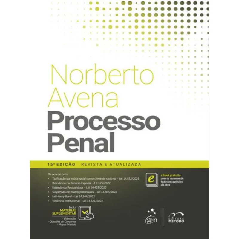 PROCESSO PENAL - 15ª EDIÇÃO 2023