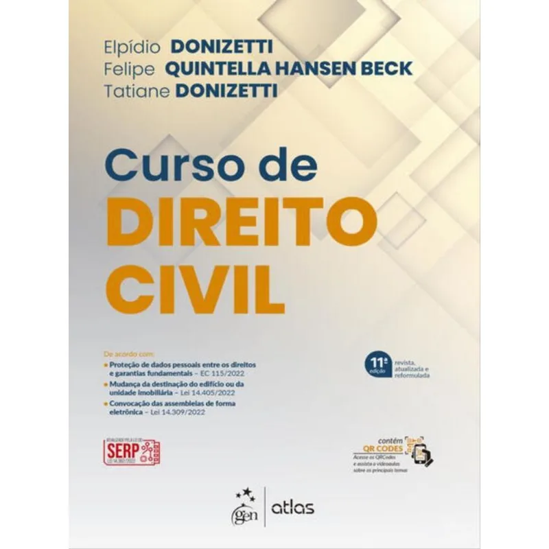 CURSO DE DIREITO CIVIL - 11ª EDIÇÃO 2023