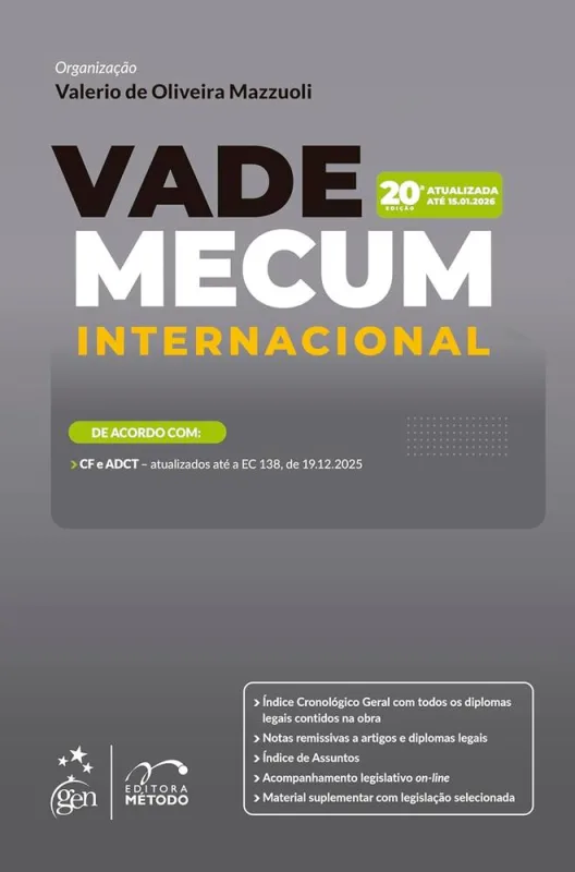 Vade Mecum - Internacional 2026 - Metodo - LC - Livros