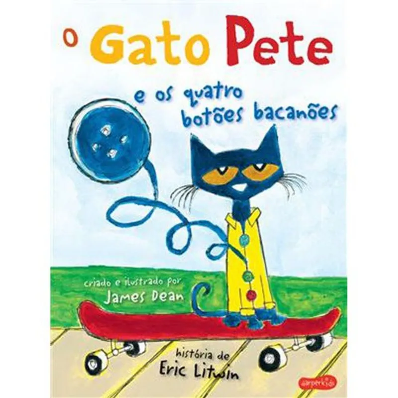 Livro O Gato Pete E Os Quatro Botões Bacanões Harpercollins (MP)