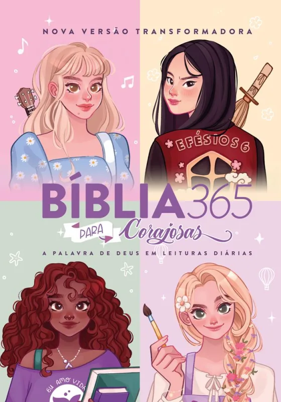 Bíblia 365 Nvt  - Para Corajosas 2 Capa Dura - LC
