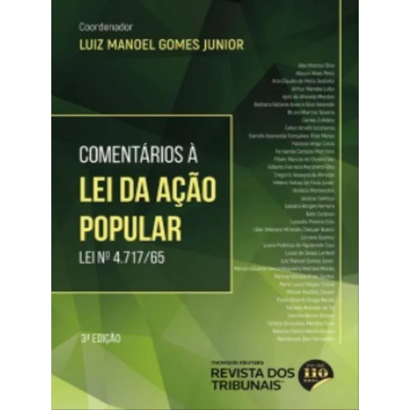 COMETÁRIOS À LEI DA AÇÃO POPULAR - LEI Nº 4.717/65 - 2022