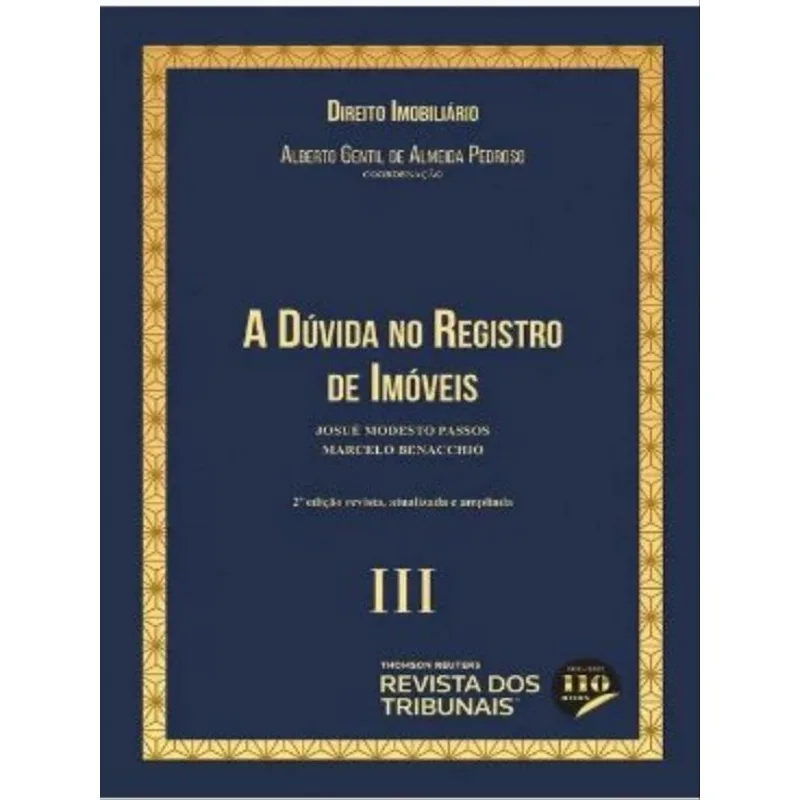 A DÚVIDA NO REGISTRO DE IMÓVEIS - 2022 - VOL. 3