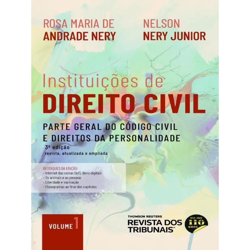 INSTITUIÇÕES DE DIREITO CIVIL - 2022 - VOL. 1