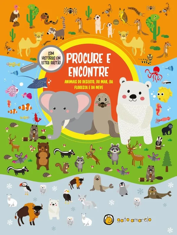 Procure E Encontre - Animais Do Deserto, Do Mar, Da Floresta E Da Neve - LC - Livros