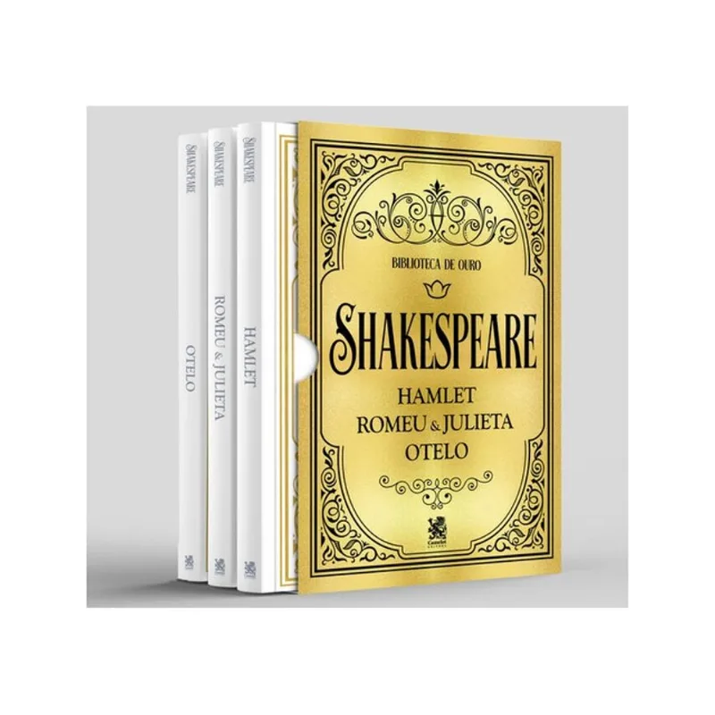 BIBLIOTECA DE OURO - SHAKESPEARE - BOX COM 3 LIVROS