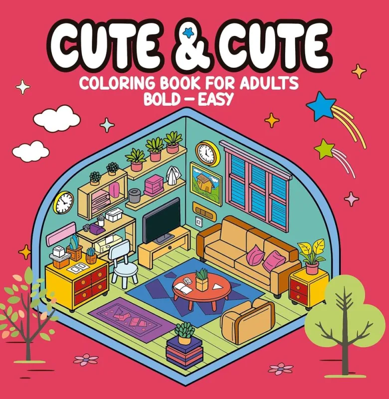 Cute E Cute Coloring Book For Adults 2 - Livro De Colorir - LC - Livros