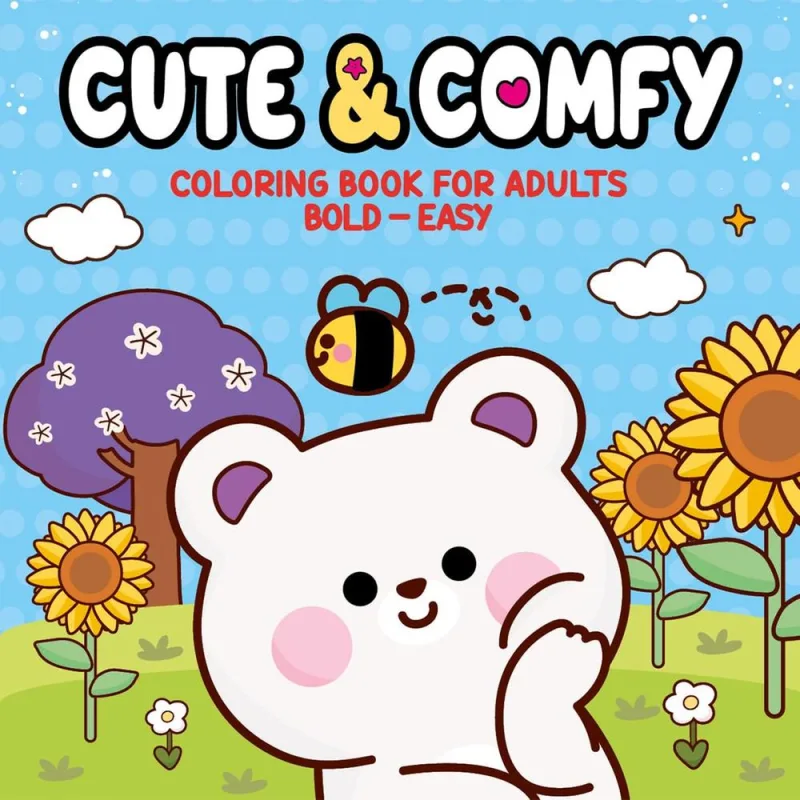 Cute E Comfy Coloring Book For Adults - Natureza - Livro De Colorir - LC - Livros