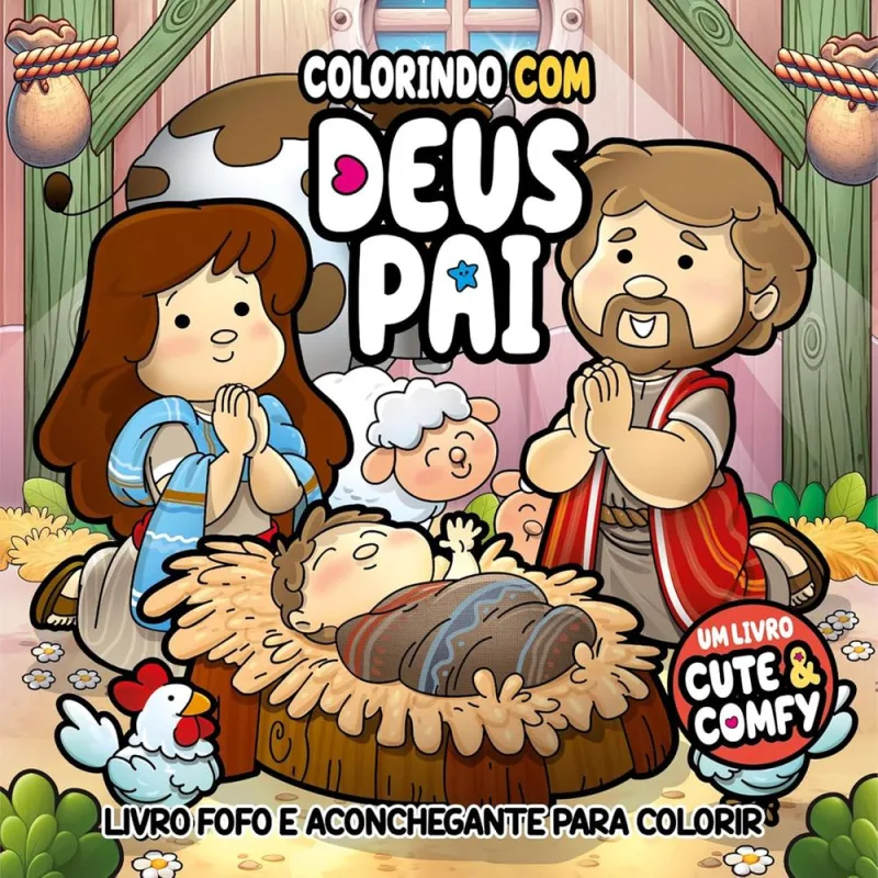 Colorindo Com Deus Pai - Um Livro Cute E Comfy - LC - Livros