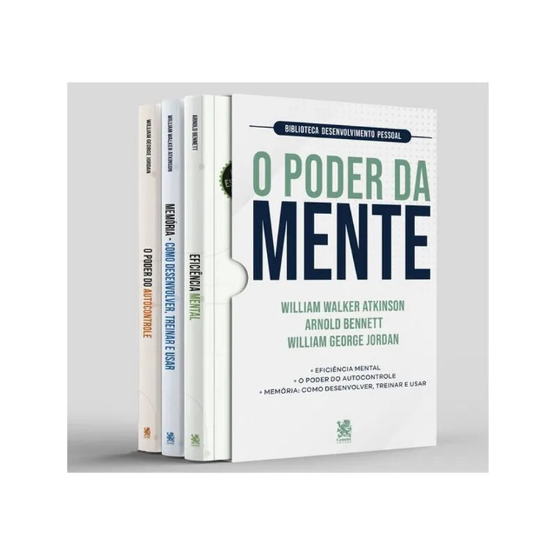 BIBLIOTECA DESENVOLVIMENTO PESSOAL: O PODER DA MENTE - BOX COM 3 LIVROS