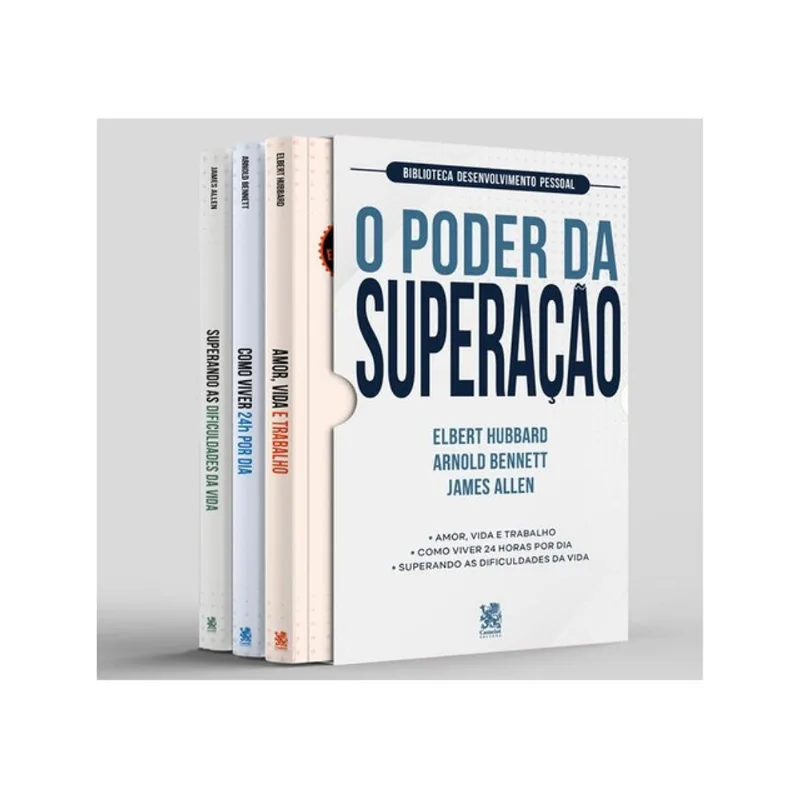 BIBLIOTECA DESENVOLVIMENTO PESSOAL: O PODER DA SUPERAÇÃO - BOX COM 3 LIVROS